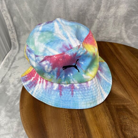 Lot of 2 Bucket Hats Tie Dye Floral Embroidered Cotton Summer Vacation Hippie - Picture 3 of 16
